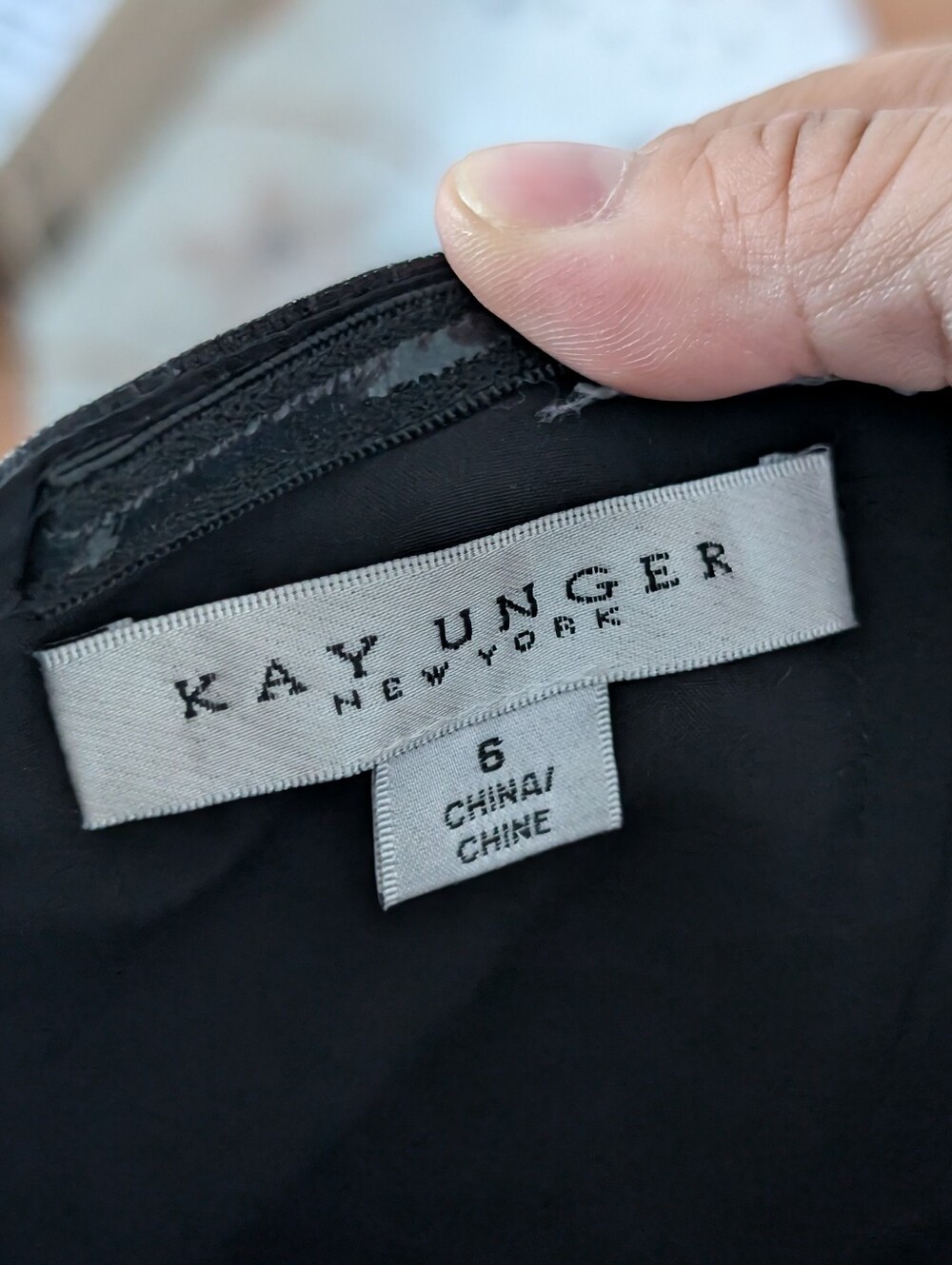 Kay Unger Constance Floral Bow Detail Strapless Column Gown - Picture 5 of 8